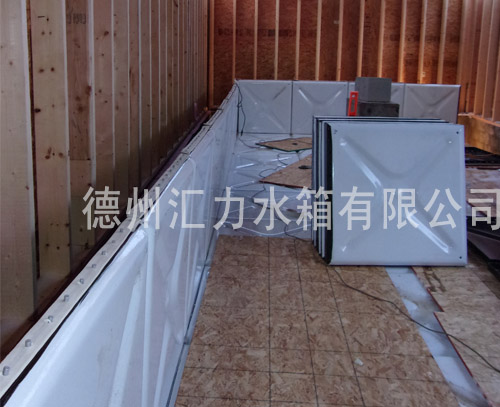 安裝中的搪瓷水箱